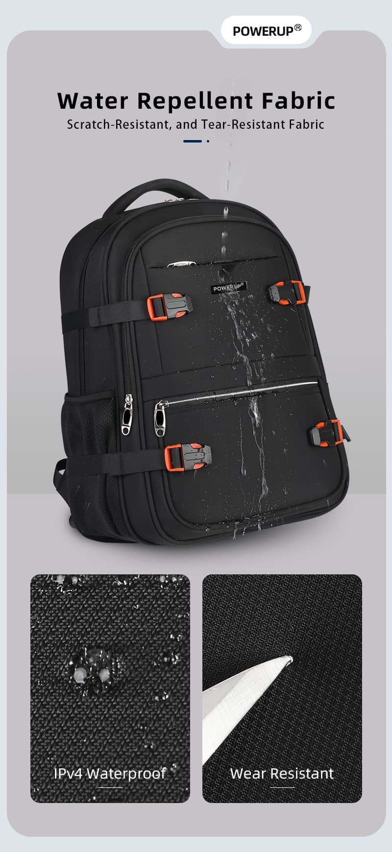 2025 design computer backpack bag with big capacity power up brand插图9