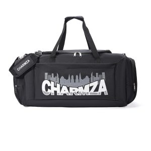 black duffel bag