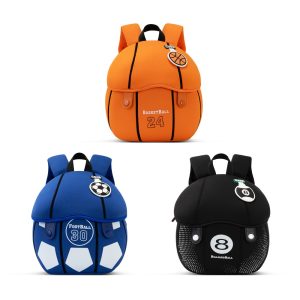5017 footbale shaped kiddy backpack bag